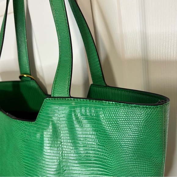 Rachel Zoe Faux Leather Woven Faux Straw Tote Bag - Picture 3 of 11